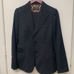 Dolce&Gabbana Wool Suit  striped Pants And Jacket